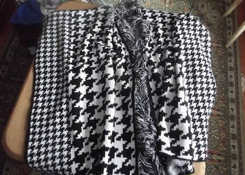 Piękne poncho NEW LOOK  biało-czarne r.42/44