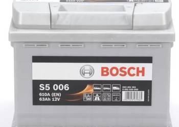 Akumulator 63Ah 610A Bosch S5006