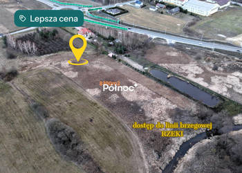 Działka budowlana z pozwoleniem na staw przy rzece