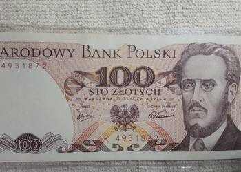 UNIKAT ! 100 złotych 1975 s. R