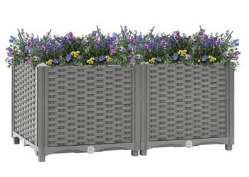 Donica do podwyższonej rabaty 80x40x38 cm polipropylen WM-153294