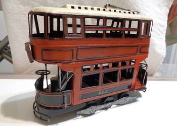 METALOWY MODEL TRAMWAJU PIĘTROWEGO