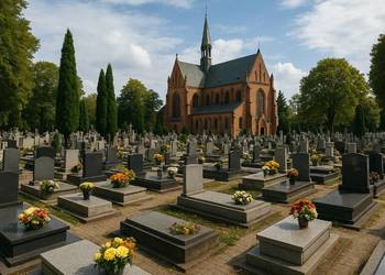 Koszt podnoszenie pomnika na cmentarzu Wrocław, usługi kamieniarskie