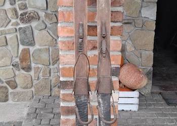 Stare drewniane Polskie narty