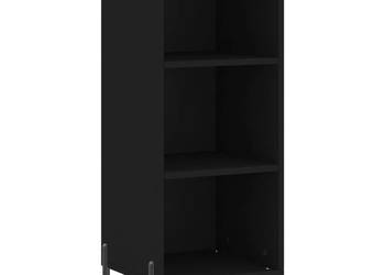 Szafka czarna 345x325x90 cm materiał drewnopochodny WM-828741