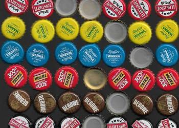 Kapsle polskie z piwa Nr 6.