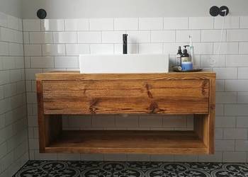 A może stare drewno w łazience? - Meble na wymiar - Alldeco