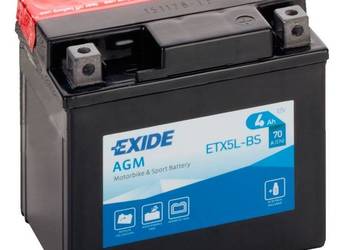 Akumulator motocyklowy 12V/4Ah YTX5L-BS EXIDE