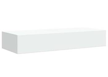 vidaXL Półka ścienna z szufladą, biała, 60 x 23,5 x 10 cm(SKU:330255)