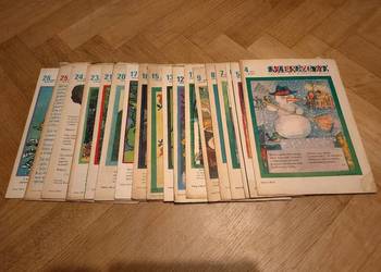 Świerszczyk gazeta dla dzieci z 1977 roku. 18 numerów.