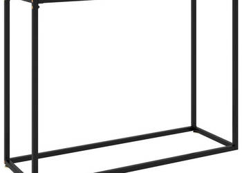 Stolik konsolowy biały 100x35x75 cm szkło hartowane WM-322813