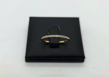 Nowy złoty pierścionek próby 585 - 0,85g (Rozmiar 17)