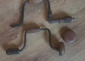 Stara wiertarka ręczna stolarska