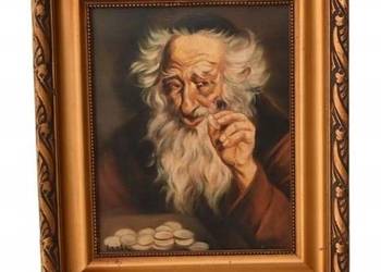Lentz - Żyd Liczący Pieniądze - Obraz Symbolizujący Szczęście - Dobrobyt