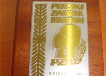 Polski Związek Bokserski - w dowód uznania - plakieta