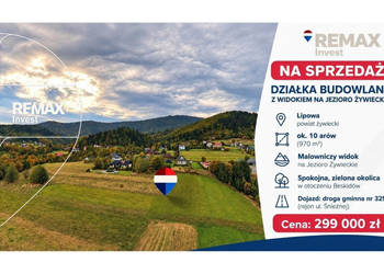 Działka budowlana Lipowa - widok na jezioro