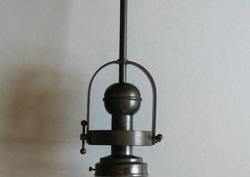 Oryginalna lampa sufitowa żyrandol mosiądz patynowany szklana kula