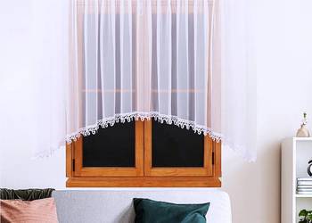 Firana 400x150 FIRANY gotowe w łuk gipiura firanki gotowe