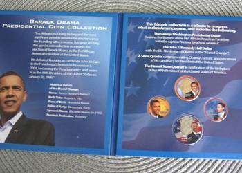 USA - Monety Barack Obama w pięknym opakowaniu