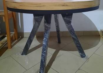 Stół metal loft craft złoty 100cm