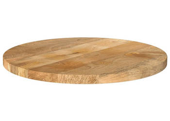 Blat stołu Ø 40x25 cm okrągły surowe drewno mango WM-370058