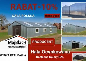 Ocynkowany - Garaż Blaszany Dwuspadowy | Złoty Dąb |Wiata | Hala    - Maj-B