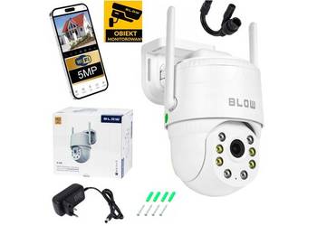 Kamera WiFi IP Zewnętrzna Obrotowa 2,5K Tryb Nocny Ochrona Dom Magazyn 5MP