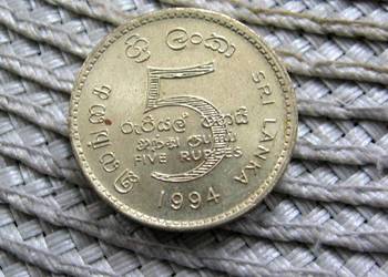 Sri Lanka 5 Rupi 1994r