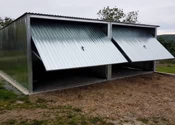 Garaż Blaszany 6x5 Podwójny Blaszak Ocynk