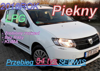 Dacia SANDERO 1.0-90KM_Przebieg__ 54 tys Serwis_LPG Landi Jak-Nowy
