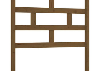 Wezgłowie łóżka brązowe 106x4x100 cm lite drewno sosnowe WM-814182