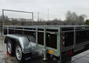 Przyczepka dmc 750kg 3mx1.5m 2 osie  Alu najazdy oś. Led 2025r p.Nowa!