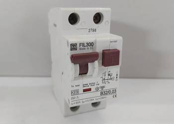 Wyłącznik różnicowonadprądowy FIL300 B32/0,03 30mA 1P+N
