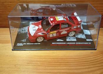 MITSUBISCHI LANCER EVOLUTION VI Rally cars rajdowe 1/43 Deagostini evo nowy