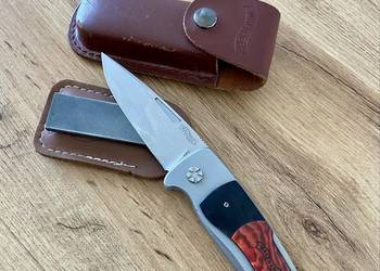 Nóż Składany Walther Traditional Folder Wood 2 z Osełka diamentowa Eze-Lap
