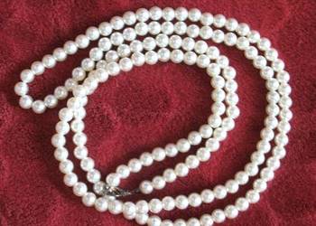 Perły - naszyjnik z małych pereł - długość 118 cm