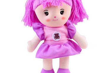 lalka szmaciana Zuzia 33cm lawendowa suknia ZA3853 FI