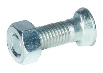 Śruba płużna 2-noskowa z łbem owalnym Kramp, M12 x 35 mm z nakrętką 123512…