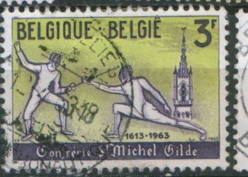 Zn. Belgia  Mi 1307,13 kas 1963
