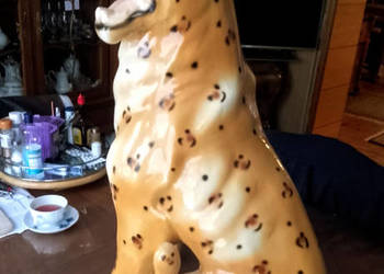 Duża Figurka Ceramigzna GEPARD Lampart 76 cm