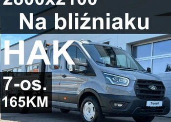 Ford Transit L3 7-os. Skrzynia 2800x2100 na bliźniaku Hak NiskaCena od ręk…