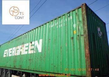 Kontener morski magazynowy 40 HC 40 DV używany 12 metrowy szczelny