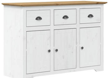 Biblioteczka BODO biało-brązowa 1155x44x80 cm lita sosna WM-355066