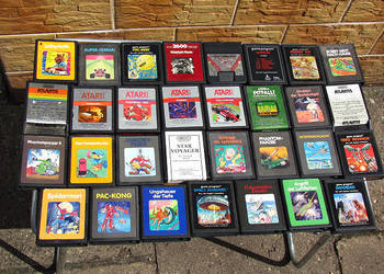 Kartridże z grami do konsoli Atari 2600 - różne tytuły