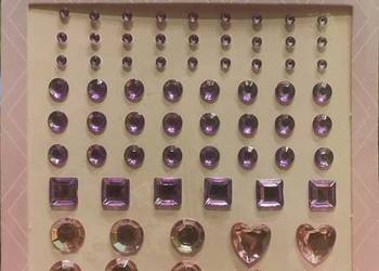 Kryształki ozdobne 81szt samoprzylepne