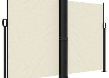 vidaXL Zwijana markiza boczna, kremowa, 160x1000 cm(SKU:4004730)