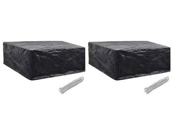 Pokrowce na meble ogrodowe 2 szt. 10 oczek 260x260x90 cm WM-279130