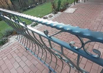 Barierki balkonowe lub tarasowe, kute. BARDZO ŁADNE.