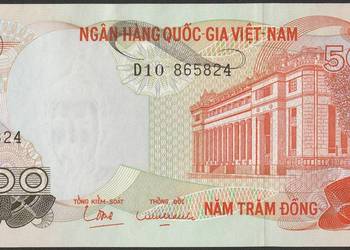 WIETNAM 500 DONG 1970 - STAN BANKOWY UNC