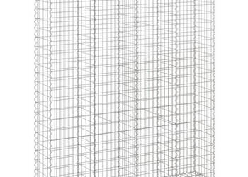 Kosze gabionowe 4 szt 200x50x220/240 cm galwanizowane żelazo WM-3146448